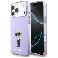 Karl Lagerfeld IML Aquarelle Karl  AND  Choupette  AND  Logo MagSafe Case for iPhone 17 Pro Max purple