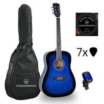 Condorwood AD-150 BL akustinė gitara su rinkiniu STARTER