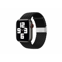 Apyrankė Aukštosios Nėrimo Audinio Ruožas  Audinio Juosta Apple Watch 42 / 44 / 45 / 49 mm - Juoda