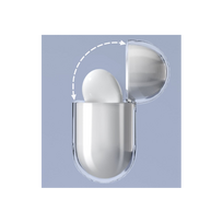 AirPods 3 dėklas - kietas ir stiprus viršelis ausinėms, skaidrus (Dėklas A)