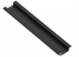 Juodas aliuminio profilis LED juostoms (įfrezuojamas) 3m