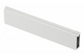 Kartelė drabužinei, stačiakampė Ø12x32 mm, balta, 3m