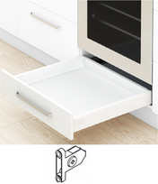Blum Tandembox Antaro stalčius po orkaite su šv. pritraukimo funkcija, su prisukamu fasado laikikliu baltas 500mm