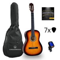 Condorwood C44-SB EQ elektro klasikinė gitara su rinkiniu STARTER