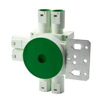 Egant - Instaliacinė dėžutė B338, 6-pajungimai, su plieniniu tvirtinimu (CC 60 mm) 1230015