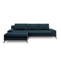 Pilkai mėlyna sofa-lova Windsor & Co Sofas Planet, kairysis kampas