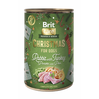 Brit Care konservuotas pašaras šunims Christmas Rabbit 400 g, Svoris 400 g
