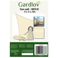 Keturkampis saulės skydas 4x4x4 smėlio spalvos Gardlov 23142