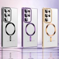 Wozinsky elektroplikuotas Magsafe dėklas Samsung Galaxy S24 FE - Auksinė