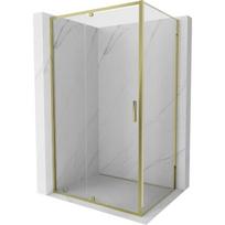 Dušo kabina Mexen Exo, varstomos durys, 105 x 90 cm, transparent/gold