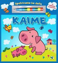 Spalvinimo knygelė Spalviname be dažų. Kaime