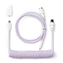 Keychron Coiled Type-C Cable, Light Purple