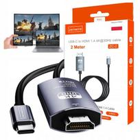 USB-C 3.1 ir HDMI 4K MHL kabelio adapteris 2 m Zenwire ZC-2