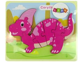 Medinė dėlionė Dinozauras LeanToys, 6 det.