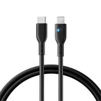 USB laidas Joyroom "A13" juodas "Type-C / Lightning" 120 cm (iki 20W)