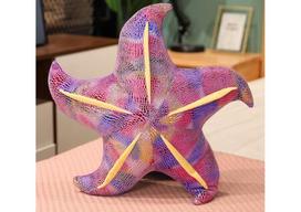 Pliušinė pagalvėlė Jūros žvaigždė, violetinė, 20 cm