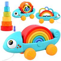 Montessori dėlionė Vaivorykštinis chameleonas