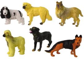 Šunų figūrėlių rinkinys Lean Toys, 6vnt