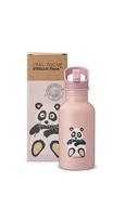 CARL OSCAR Nerūdijančio plieno sandarus vandens butelis, Pink-panda, 500 ml