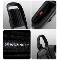 Wozinsky dviračio krepšys rėmui, armuotas, su telefono kišene, 1.7 l - juodas