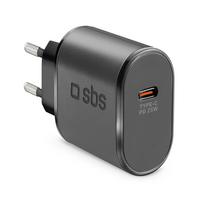 SBS TETR1CPD25 25W USB-C Sieninis Įkroviklis su Power Delivery - Juodas