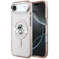 Karl Lagerfeld IML Choupette Sketch Logo MagSafe dėklas iPhone 17 Air - Rožinis