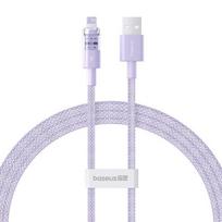 Pakrovėjo Laidas - Baseus Gem USB į IP 2.4A Greitas Pakrovimas 1m Purpurinis