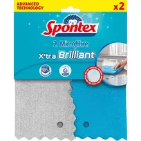 Mikropluošto šluostės SPONTEX X'TRA BRILLANT X2