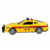 Sportinis geltonas greitosios pabalbos automobilis