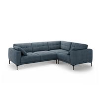 Tamsiai mėlynos spalvos kampinė sofa (su dešiniuoju kampu/„L“ formos) Bemy – Micadoni