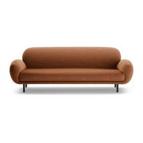 Terakotos spalvos iš boucle sofa 208 cm Poppy – Micadoni