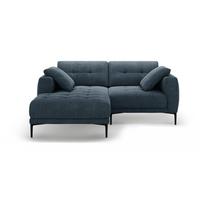 Tamsiai mėlynos spalvos kampinė sofa (su kairiuoju kampu/su gultu) Bemy – Micadoni