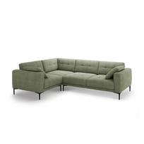 Žalios spalvos kampinė sofa (su kairiuoju kampu/„L“ formos) Bemy – Micadoni