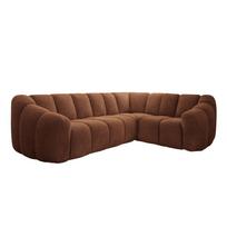 Terakotos spalvos kampinė sofa (su dešiniuoju kampu/„L“ formos) Shell – Miuform