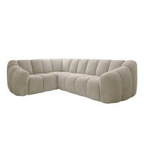 Smėlio spalvos kampinė sofa (su kairiuoju kampu/„L“ formos) Shell – Miuform