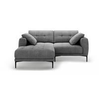 Pilkos spalvos kampinė sofa (su kairiuoju kampu/su gultu) Bemy – Micadoni