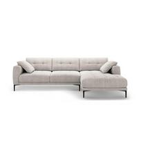Smėlio spalvos kampinė sofa (su dešiniuoju kampu/su gultu) Bemy – Micadoni
