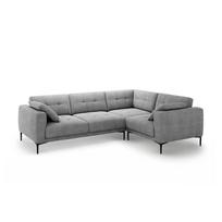 Pilkos spalvos kampinė sofa (su dešiniuoju kampu/„L“ formos) Bemy – Micadoni