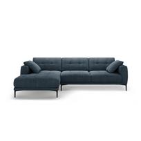 Tamsiai mėlynos spalvos kampinė sofa (su kairiuoju kampu/su gultu) Bemy – Micadoni