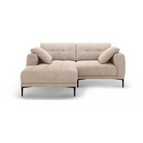 Šviesiai rudos spalvos kampinė sofa (su kairiuoju kampu/su gultu) Bemy – Micadoni
