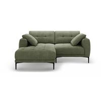 Žalios spalvos kampinė sofa (su kairiuoju kampu/su gultu) Bemy – Micadoni