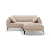Šviesiai rudos spalvos kampinė sofa (su dešiniuoju kampu/su gultu) Bemy – Micadoni