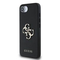 GUESS PU Grained 4G Metal Logo Case for Apple iPhone 16e