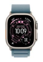 APPLE Watch Ultra 3 GPS + Cellular Natural Titanium, Light Blue Alpine Loop Medium, MEWM4QF/A, 49 mm