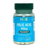 H&B folio rūgštis 400 µg, 180 tablečių