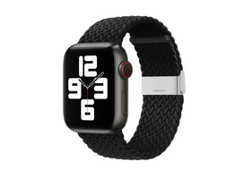 Aukštosios Nėrimo Audinio Ruožas Apyrankė Audinio Juosta Apple Watch 42 / 44 / 45 / 49 mm - Juoda