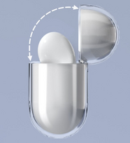 AirPods 3 dėklas - kietas ir stiprus viršelis ausinėms, skaidrus (Dėklas A)