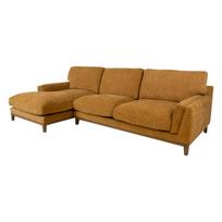 Kampinė sofa BASIL kairiojo kampo, oranžinė