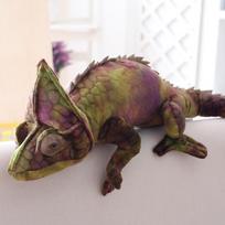 1 vnt. 70/100 cm Didelis Imitacinis Chameleonas Plėšiniai Gyvūnai Žaislai Iškamša Pliušinis Chameleonas Drakono Pagalvės Žaislas Gimtadienio Dovanos Vaikų Žaislai 70cm raudona