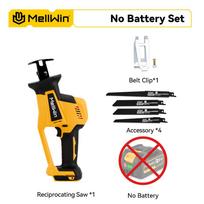 MELLWIN 3600W Šepetėlių neturintis elektrinis vibracinis pjūklas Belaidis rankinis medienos metalo vamzdžių pjovimo įrankis Makita 18v baterijai Without Battery